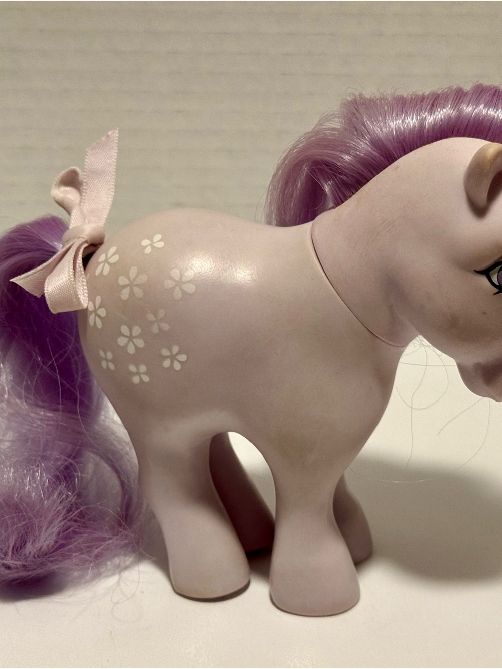 My Little Pony MLP G1 Blossom 1982 Flat Foot FF Hasbro Hong Kong Vintage 80s